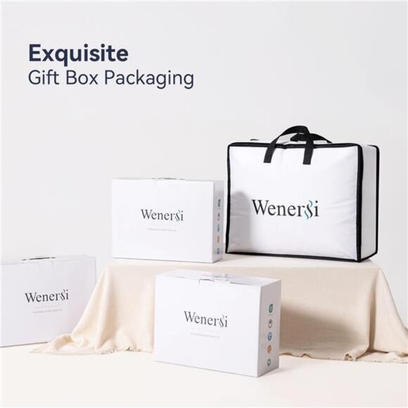 Feather Down Comforter Full/Queen Size,Hotel Style Bedding Comforter - Picture 6 of 7